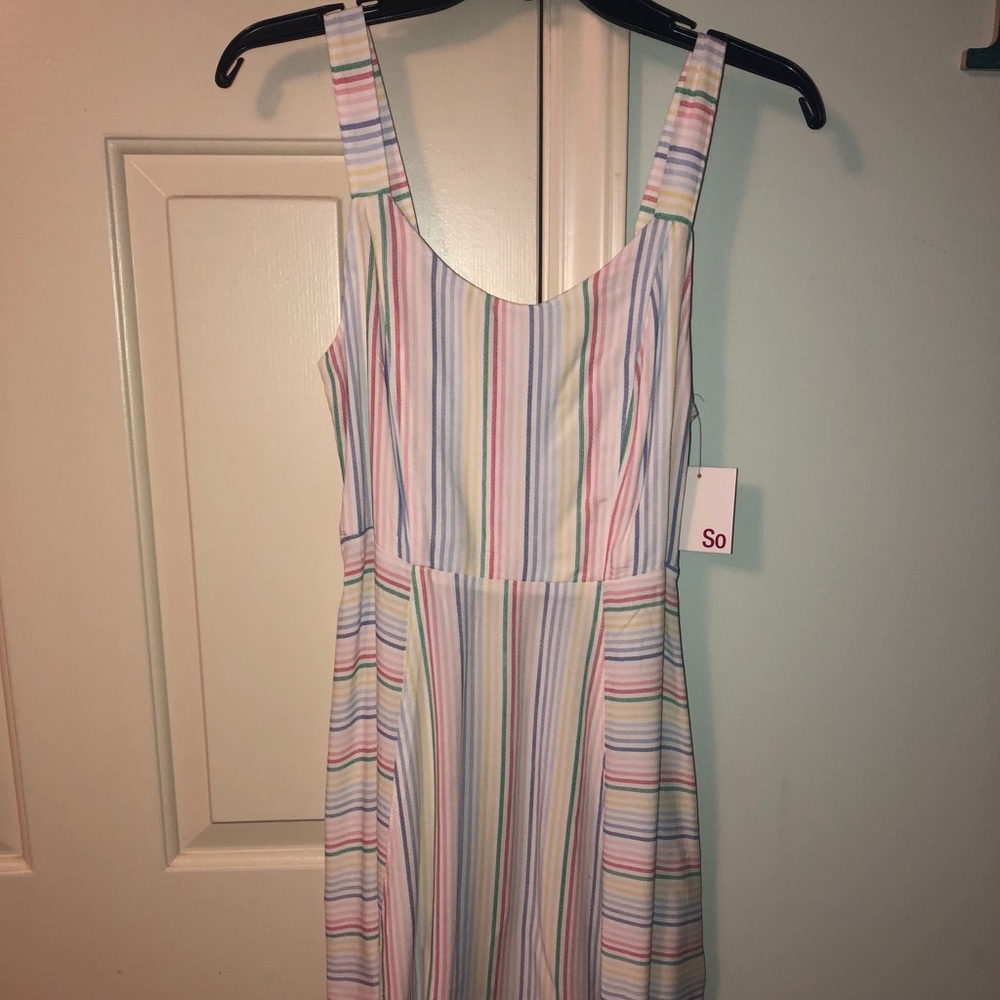 3/$20✨SO Multi-colored Striped Dress
